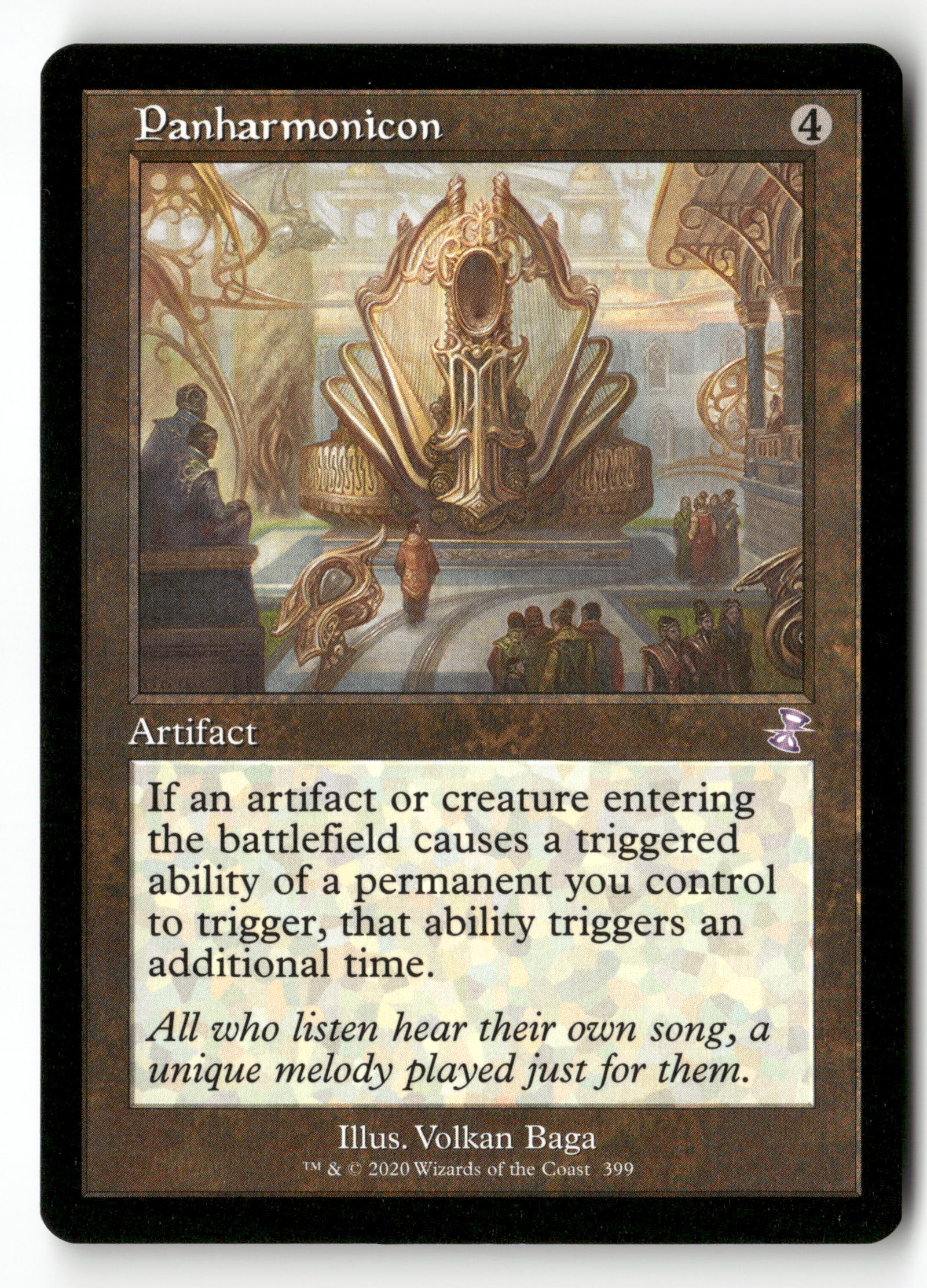 Magic The Gathering Time Spiral: Remastered 399 Panharmonicon S NM (Back)