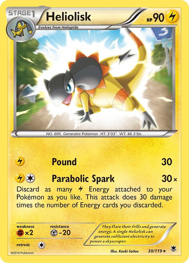 Heliolisk 30/119 (XY - Phantom Forces)  - Holofoil