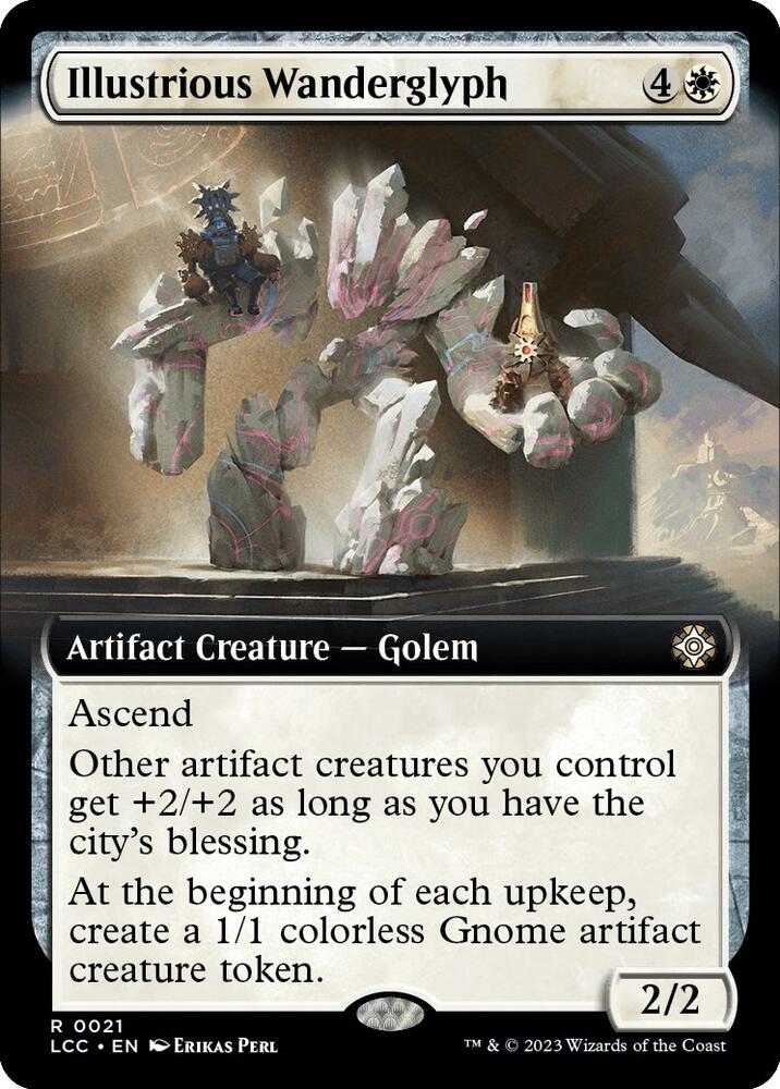 Illustrious Wanderglyph 21/370 (Commander: The Lost Caverns of Ixalan)  - Extended Art