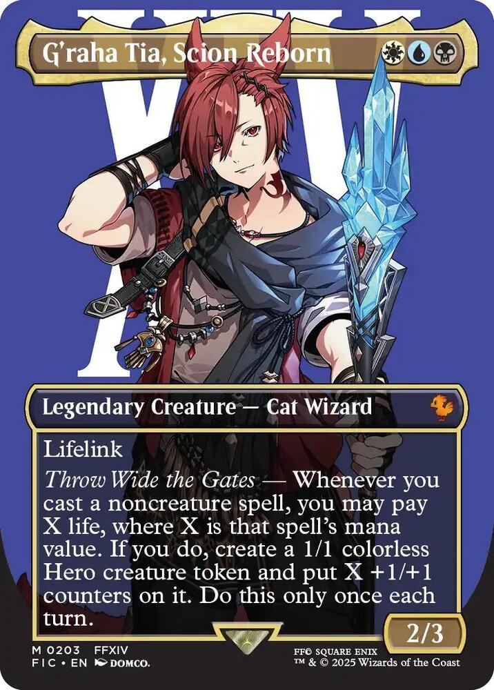 G'raha Tia, Scion Reborn 203 (Commander: FINAL FANTASY)  - Borderless