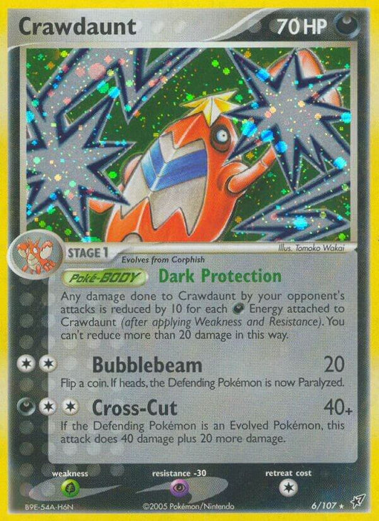 Crawdaunt 6/107 (Deoxys)  - Holofoil
