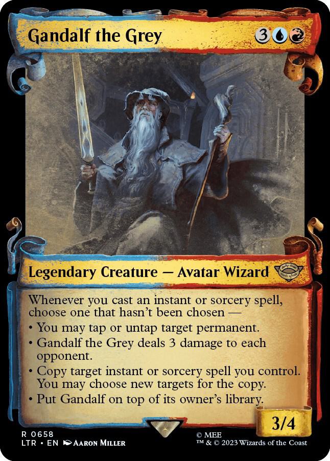 Gandalf the Grey 658 (Universes Beyond: The Lord of the Rings: Tales of Middle-earth)  - Showcase Scroll