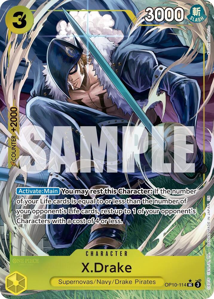 X.Drake OP10-114 (Premium Booster -The Best- Vol. 2)  - Alternate Art Foil