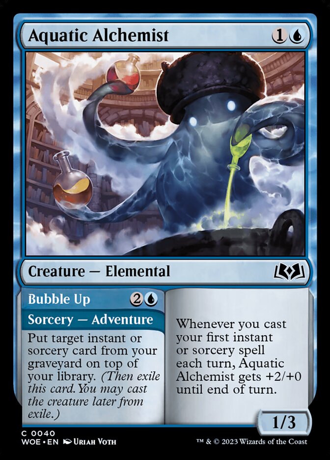 Aquatic Alchemist // Bubble Up 40 (Wilds of Eldraine) 