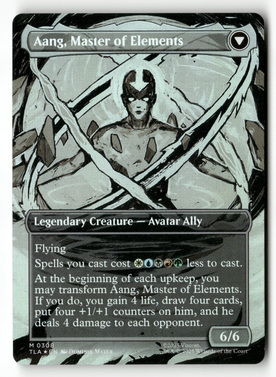 Magic The Gathering Avatar: The Last Airbender 308 Avatar Aang (Borderless) M NM