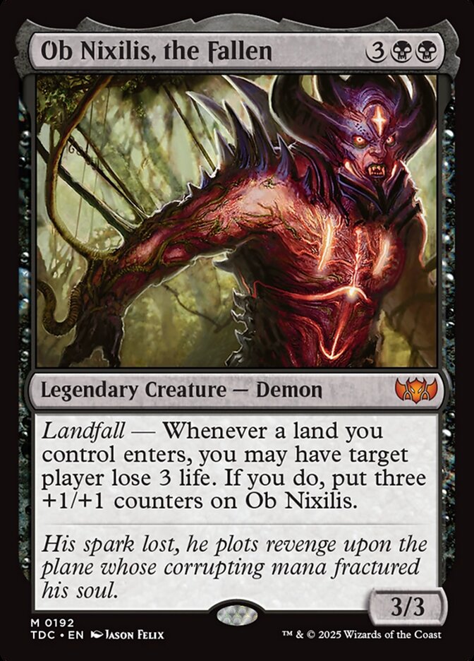 Ob Nixilis, the Fallen 192 (Commander: Tarkir: Dragonstorm) 