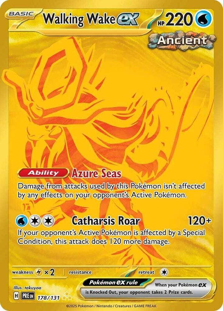 Walking Wake ex 178/131 (SV: Prismatic Evolutions)  - Holofoil