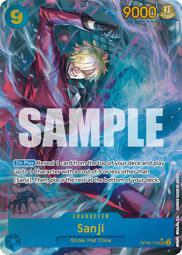 Sanji OP06-119 (Wings of the Captain)  - Alternate Art Foil