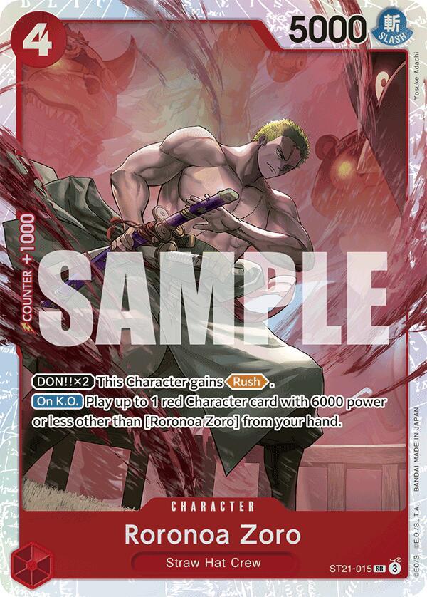 Roronoa Zoro ST21-015 (Starter Deck EX: Gear 5)  - Foil