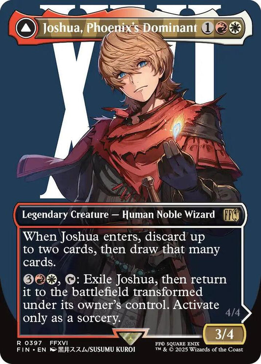 Joshua, Phoenix's Dominant // Phoenix, Warden of Fire 397/309 (FINAL FANTASY)  - Borderless