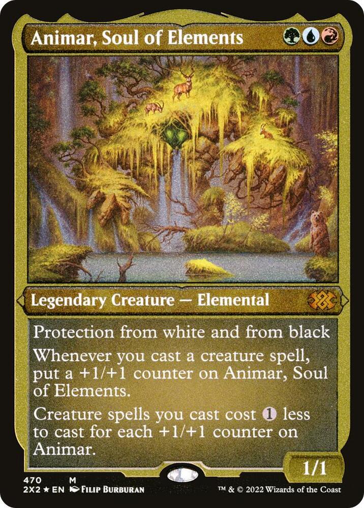 Animar Soul of Elements Foil Etched 470 (Double Masters 2022)  - Foil