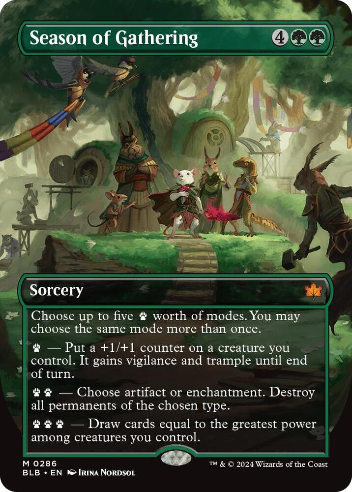Season of Gathering 286 (Bloomburrow)  - Borderless Foil