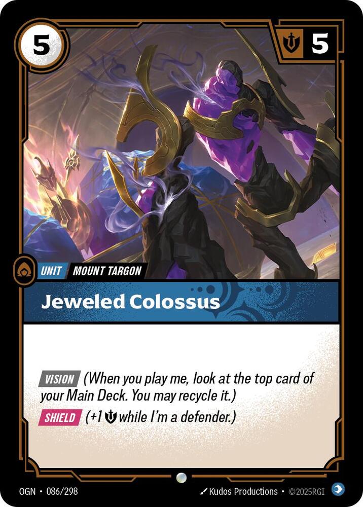 Jeweled Colossus 086/298 (Origins)  - Foil