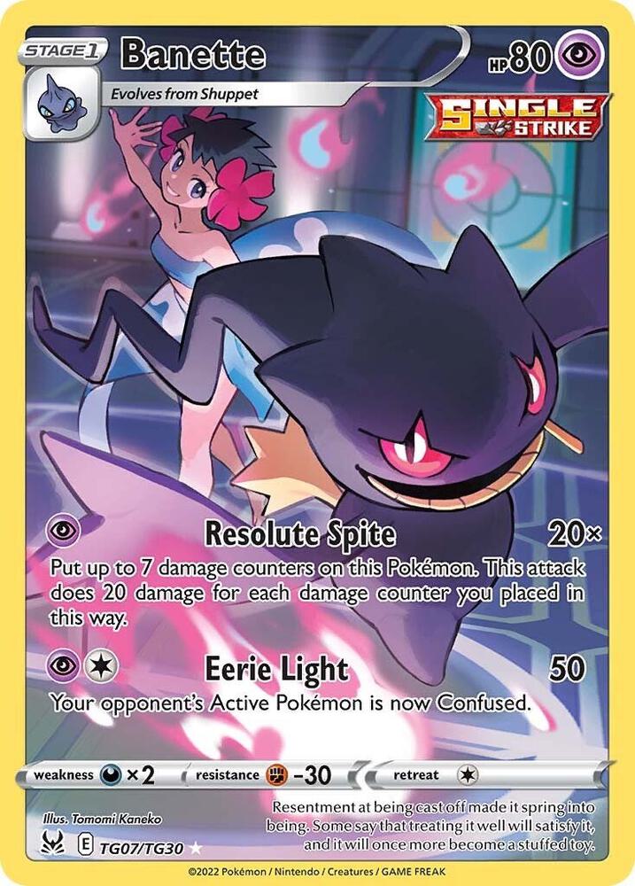 Banette TG07/TG30 (SWSH11: Lost Origin Trainer Gallery)  - Holofoil