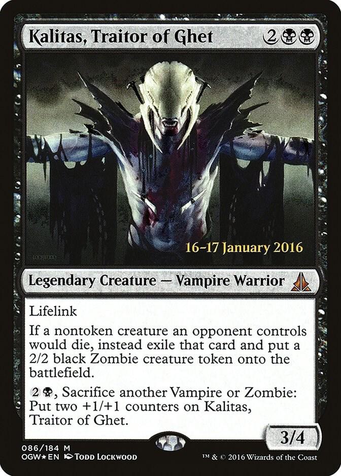 Kalitas Traitor of Ghet 86s/65 (Prerelease Cards)  - Foil