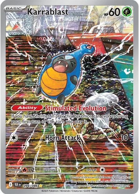 Karrablast 094/086 (SV: Black Bolt)  - Holofoil
