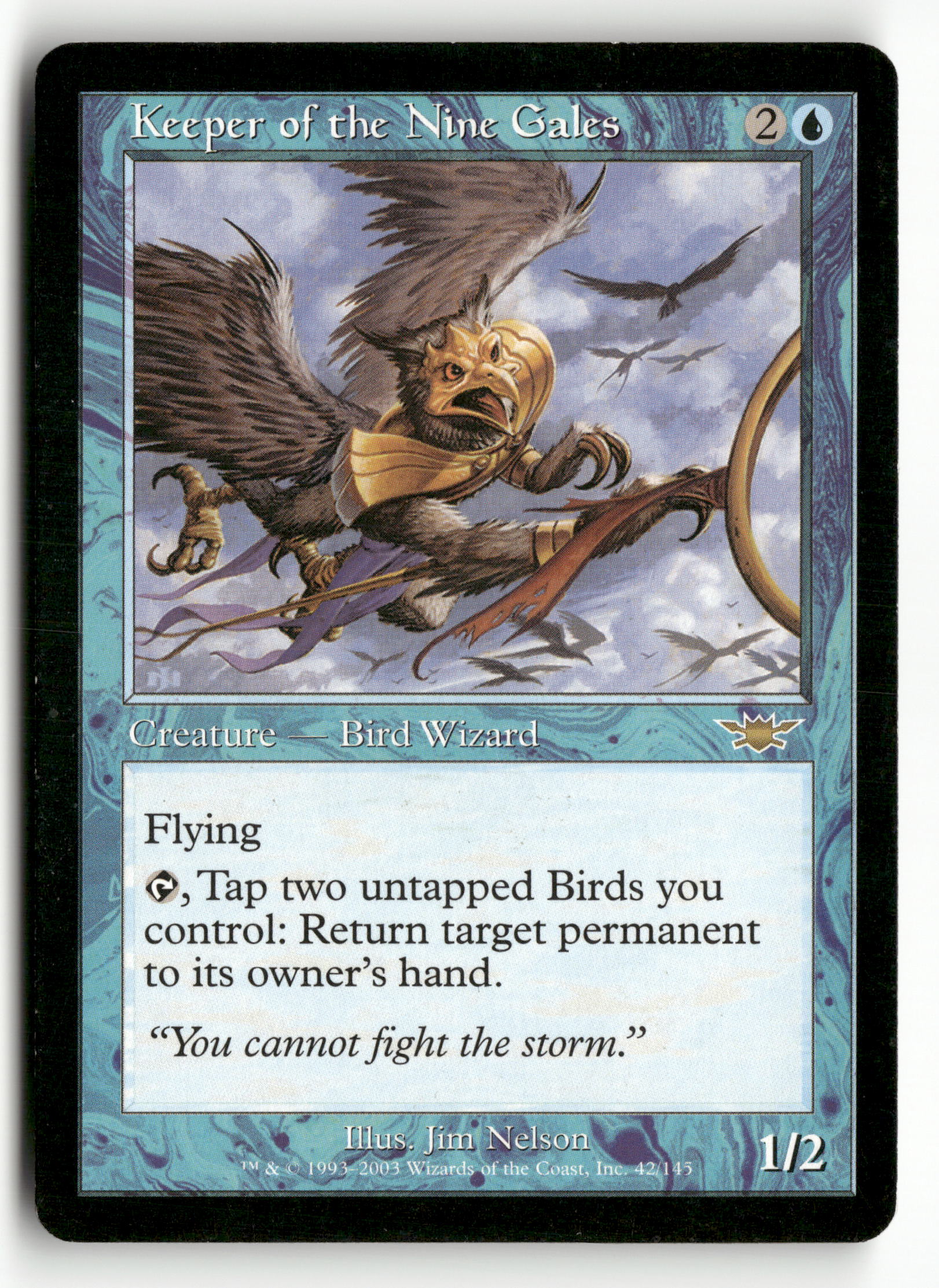 2003 MTG Magic The Gathering Legions 42/145 Keeper of the Nine Gales