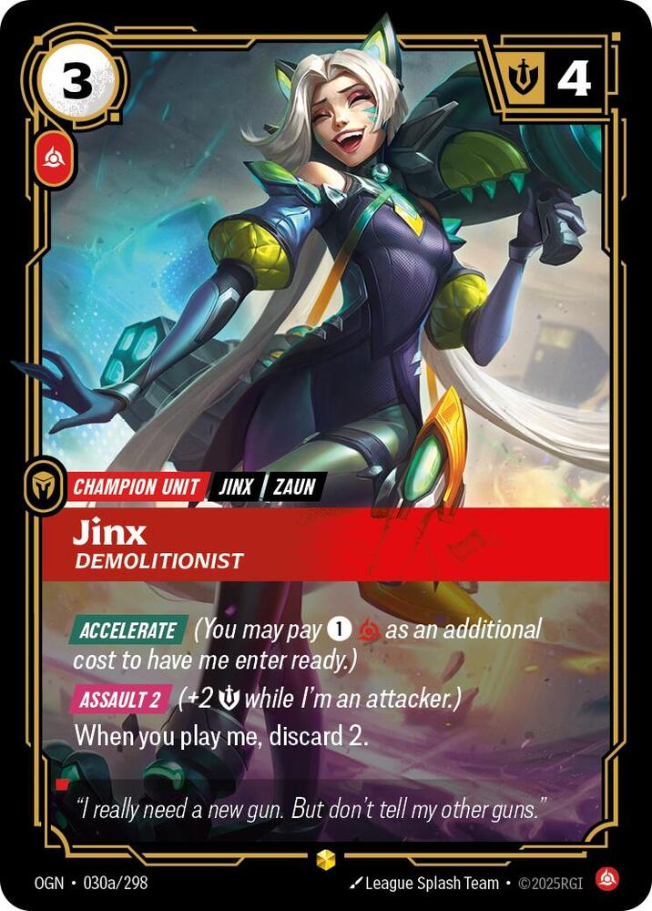 Jinx - Demolitionist 30a/298 (Origins)  - Foil