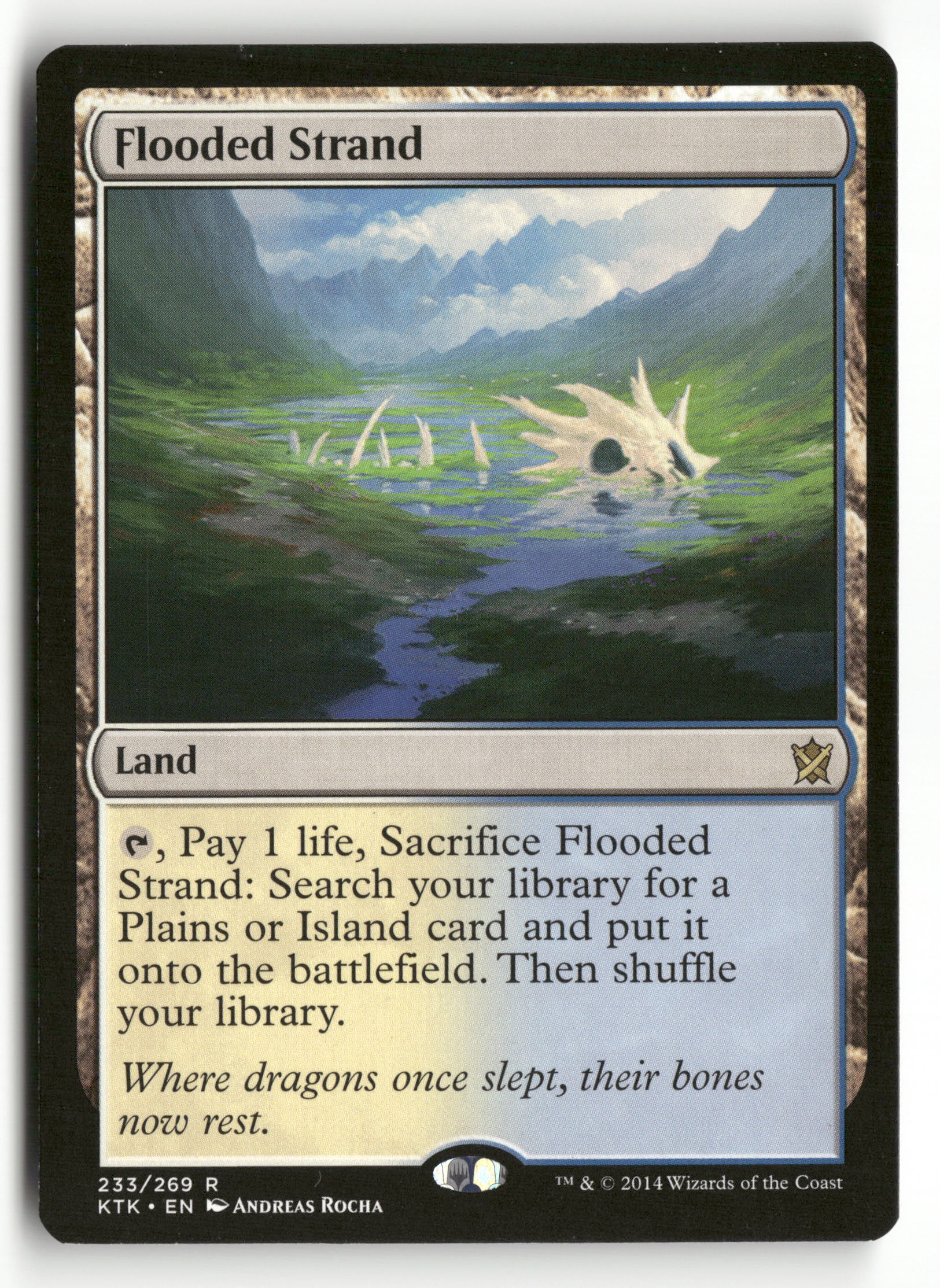 Magic The Gathering Khans of Tarkir 233 Flooded Strand R NM