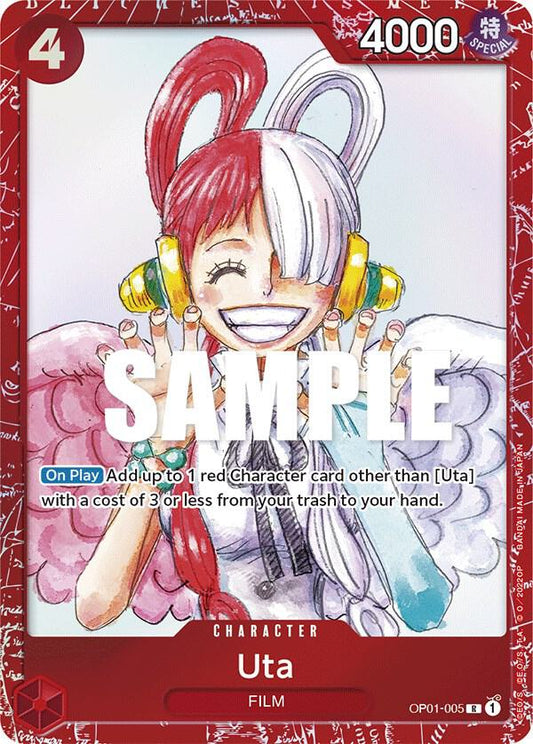 Uta (PCC Film RED) OP01-005 (One Piece Promotion Cards)  - Alternate Art Foil