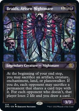 Braids Arisen Nightmare Textured Foil 329 (Dominaria United)  - Foil