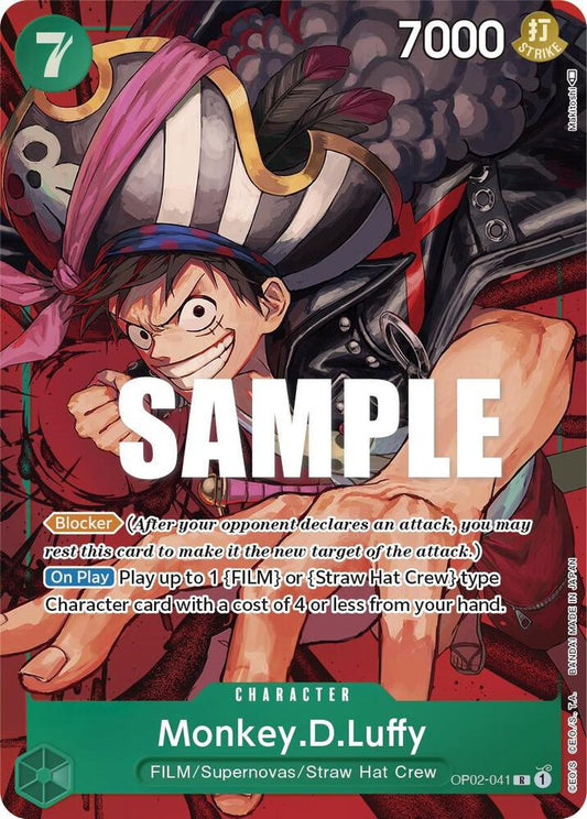 Monkey.D.Luffy OP02-041 (Paramount War)  - Alternate Art Foil