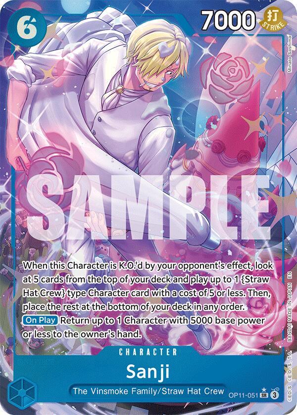 Sanji OP11-051 (A Fist of Divine Speed)  - Alternate Art Foil