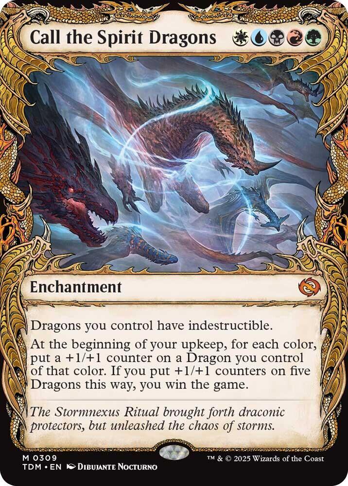 Call the Spirit Dragons 309 (Tarkir: Dragonstorm)  - Showcase