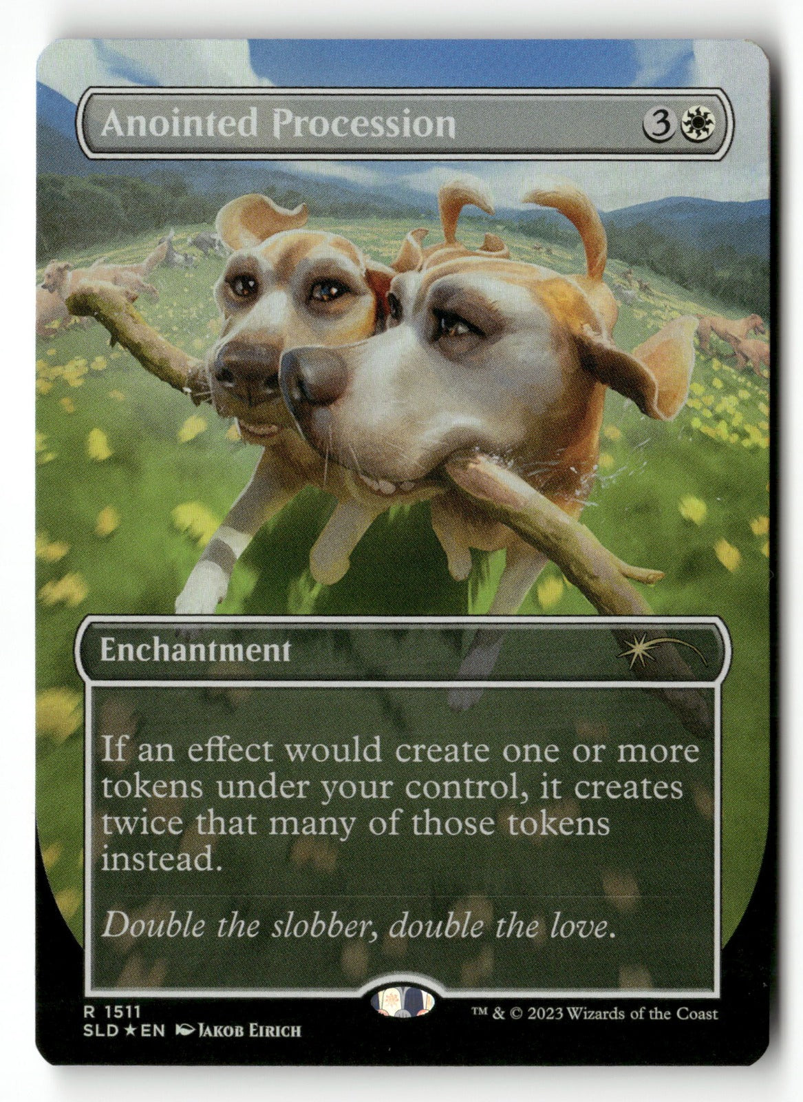 MTG Secret Lair Drop Series 1511 Anointed Procession R Foil (Back)