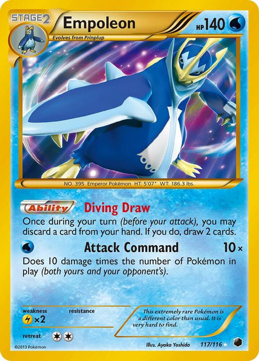 Empoleon Secret Rare 117/116 (Plasma Freeze)  - Holofoil