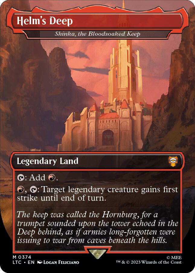 Helm's Deep - Shinka, the Bloodsoaked Keep 374 (Commander: The Lord of the Rings: Tales of Middle-earth)  - Borderless