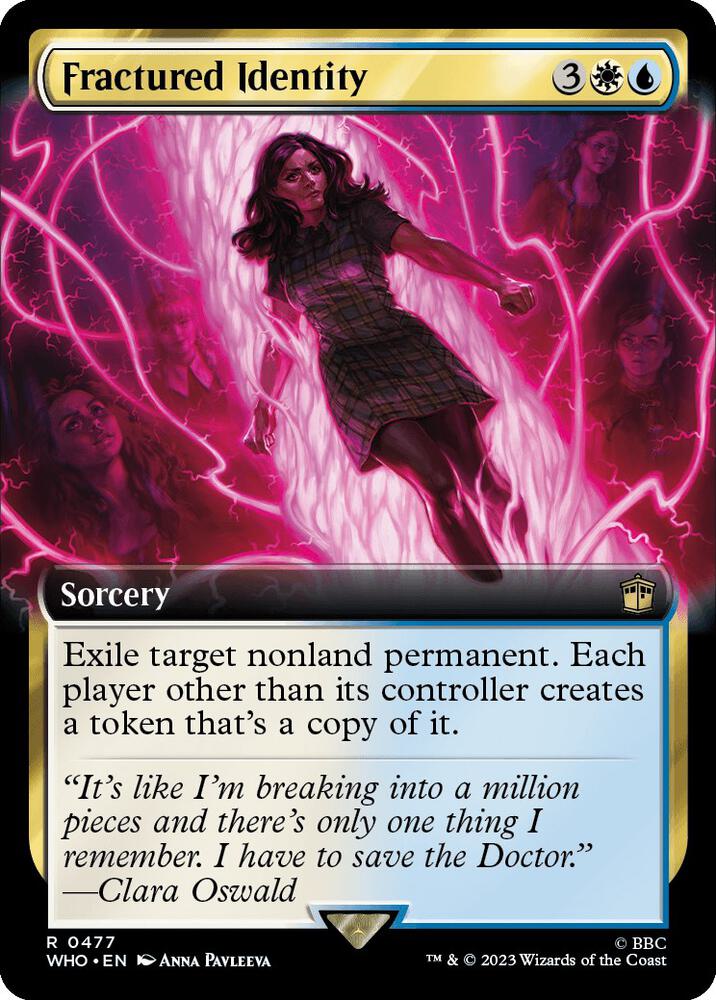 Fractured Identity 477/331 (Universes Beyond: Doctor Who)  - Extended Art Foil