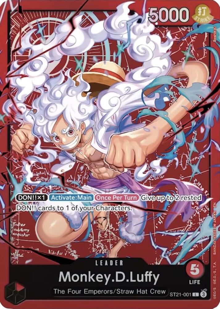 Monkey.D.Luffy ST21-001 (Learn Together Deck Set)  - Foil