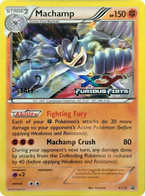 Machamp Prerelease Staff XY13 (XY Promos)  - Holofoil