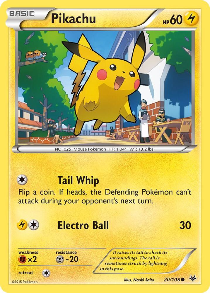 Pikachu 20/108 (XY - Roaring Skies) 