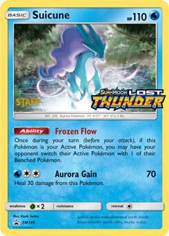 Suicune Prerelease Staff SM149 (SM Promos)  - Holofoil