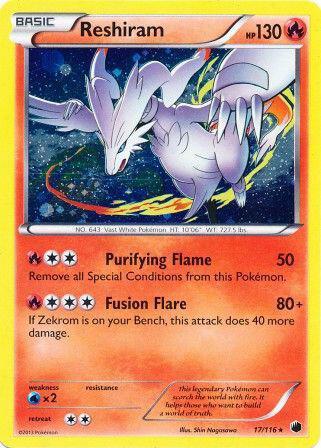 Reshiram 017/116 (Miscellaneous Cards & Products)  - Cosmo Holofoil