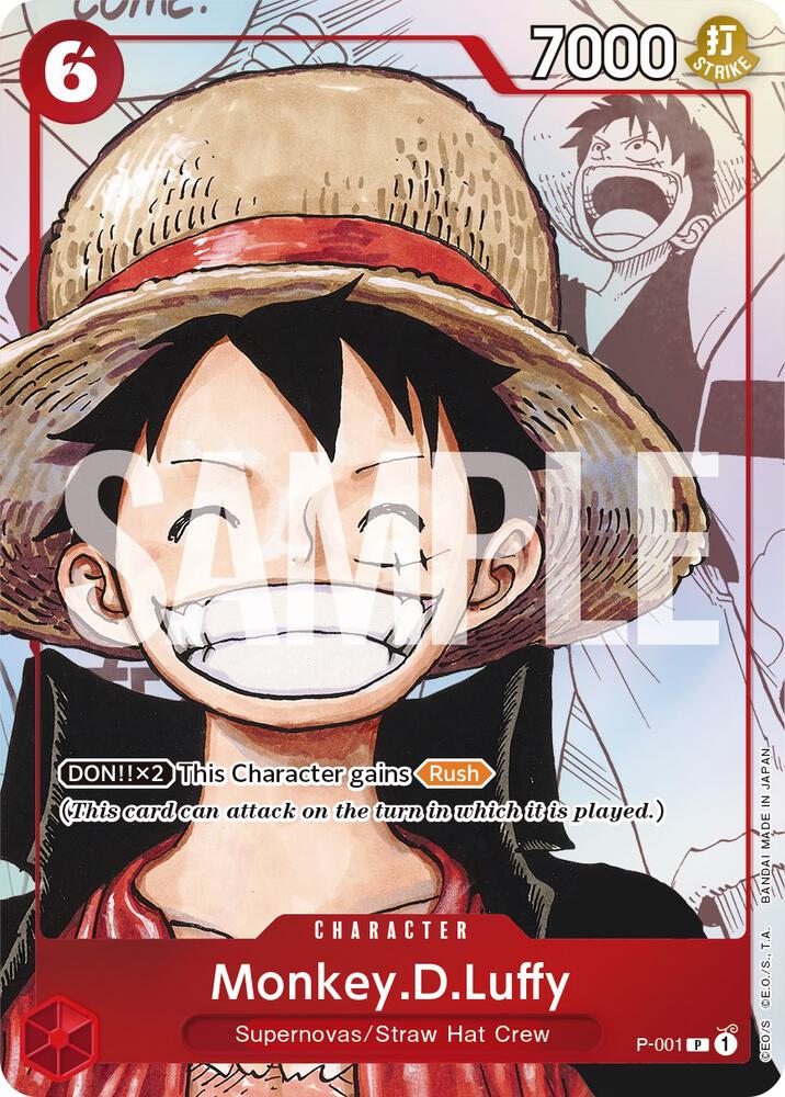 Monkey.D.Luffy (PCC 25th) P-001 (One Piece Promotion Cards)  - Alternate Art Foil