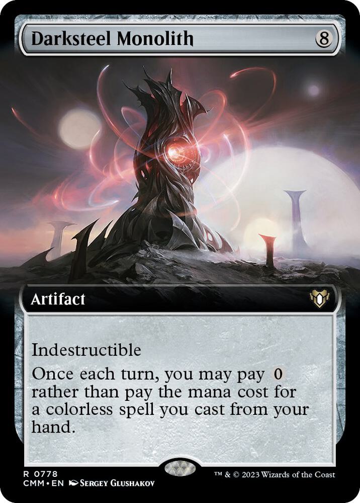 Darksteel Monolith 778 (Commander Masters)  - Extended Art