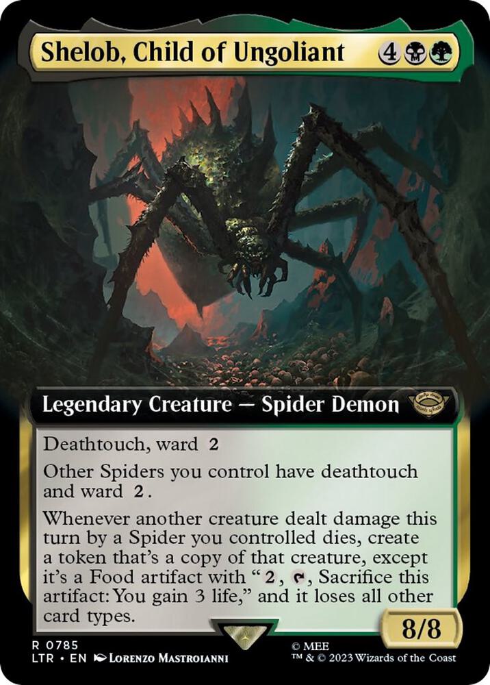 Shelob, Child of Ungoliant 785 (Universes Beyond: The Lord of the Rings: Tales of Middle-earth)  - Extended Art Surge Foil