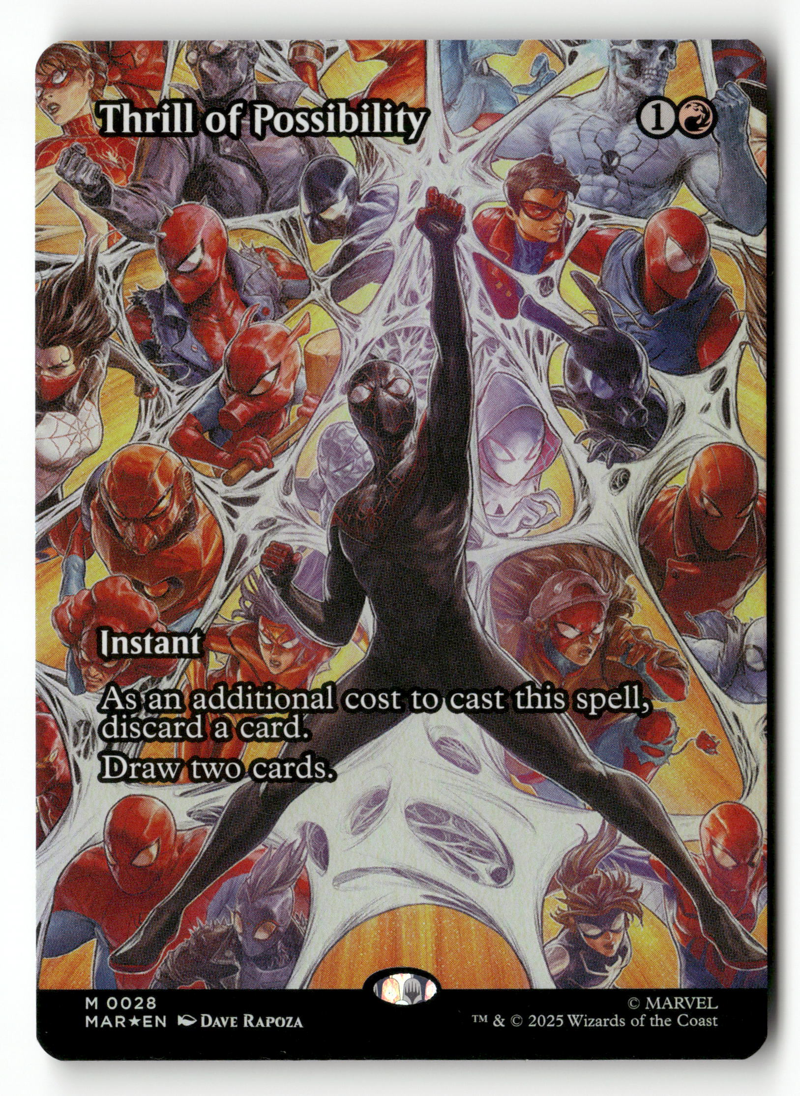 MTG Marvel Universe Eternal-Legal 28 Thrill of Possibility (Borderless) M FOIL