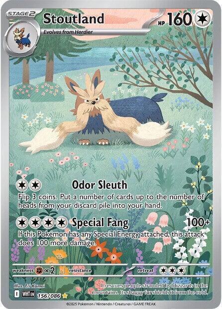 Stoutland 156/086 (SV: White Flare)  - Holofoil