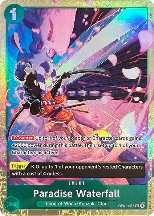 Paradise Waterfall (PCC Vol.1) OP01-057 (One Piece Promotion Cards)  - Foil