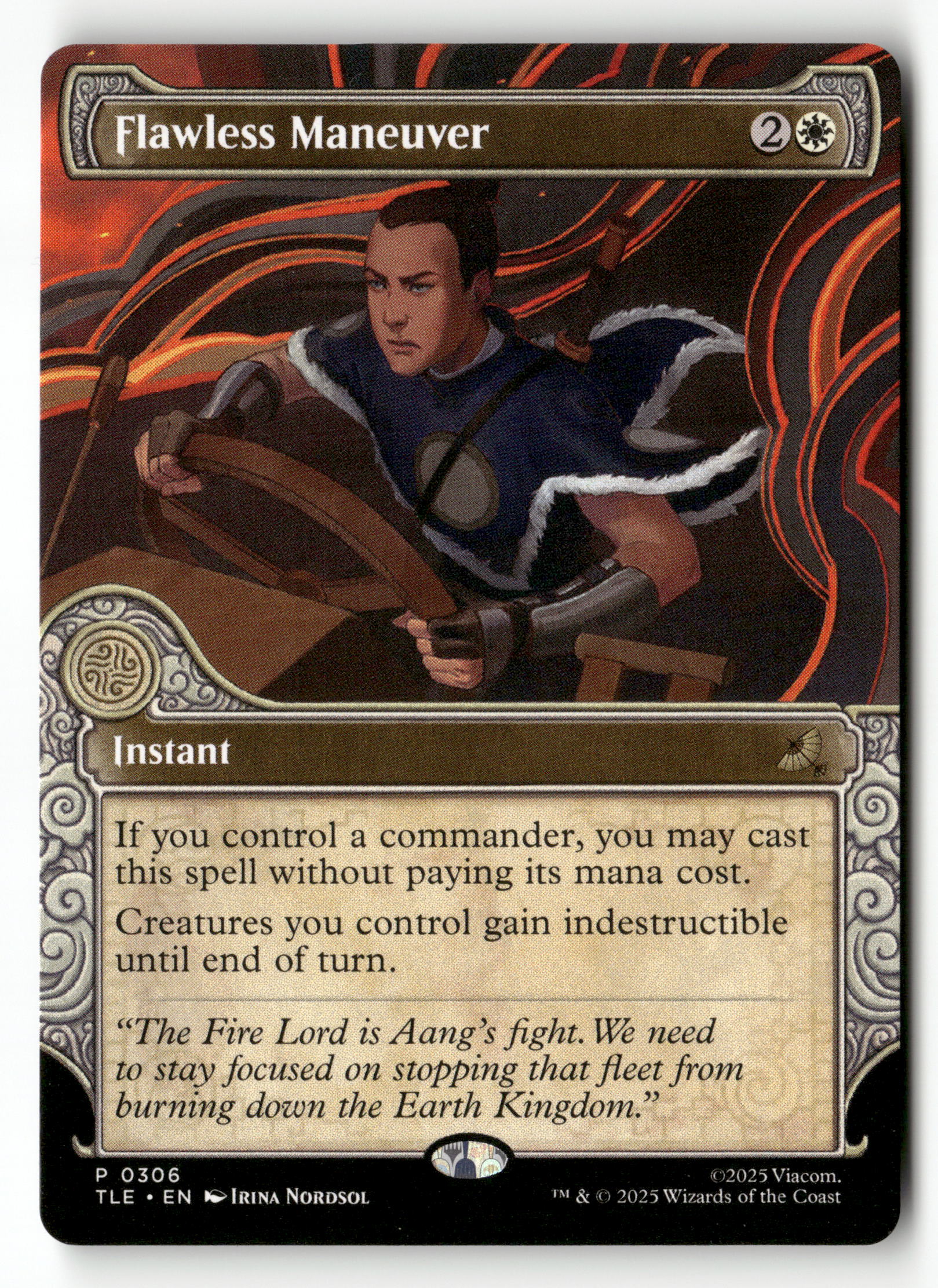 MTG Avatar: The Last Airbender: 306 Flawless Maneuver (Showcase) P NM