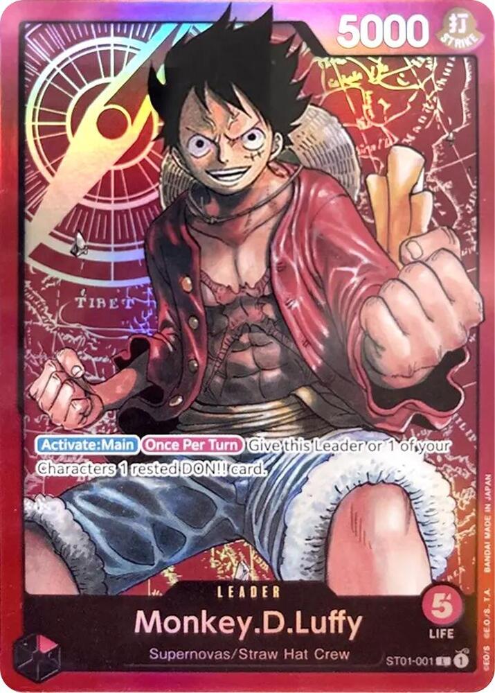 Monkey.D.Luffy ST01-001 (Starter Deck 1: Straw Hat Crew)  - Foil