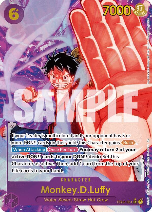Monkey.D.Luffy EB02-061 (Extra Booster: Anime 25th Collection)  - Alternate Art Foil