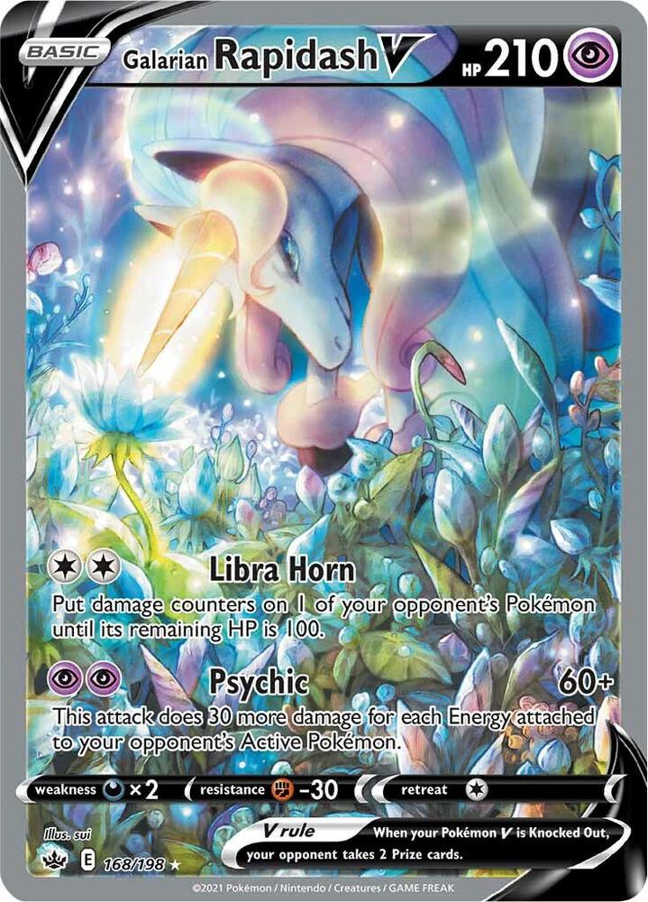 Galarian Rapidash V 168/198 (SWSH06: Chilling Reign)  - Holofoil