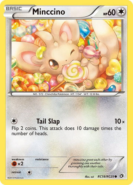 Minccino RC18/RC25 (Legendary Treasures: Radiant Collection)  - Holofoil