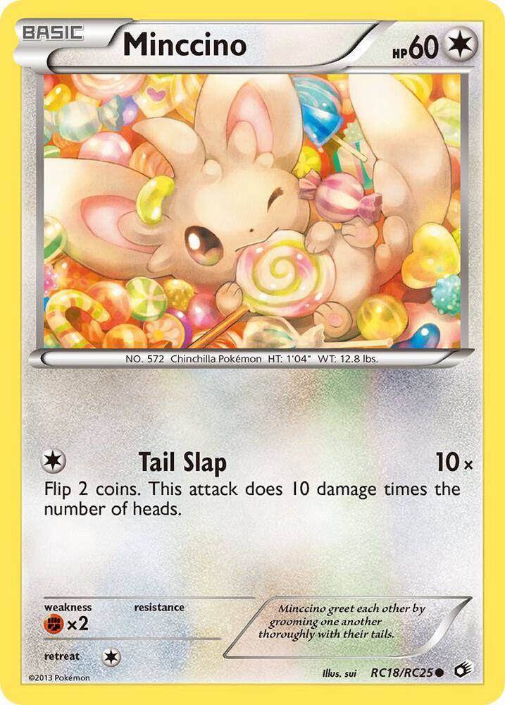Minccino RC18/RC25 (Legendary Treasures: Radiant Collection)  - Holofoil