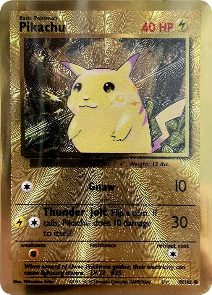 Pikachu Celebrations Metal Card 058/102 (Miscellaneous Cards & Products)  - Holofoil
